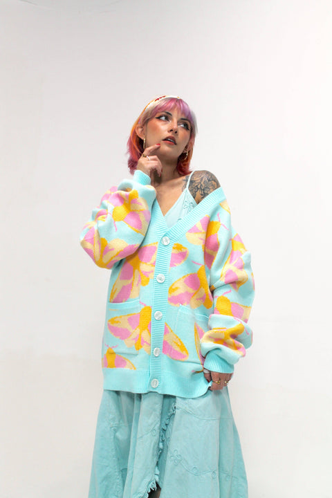 Cardigan - Rosy Maple Moth