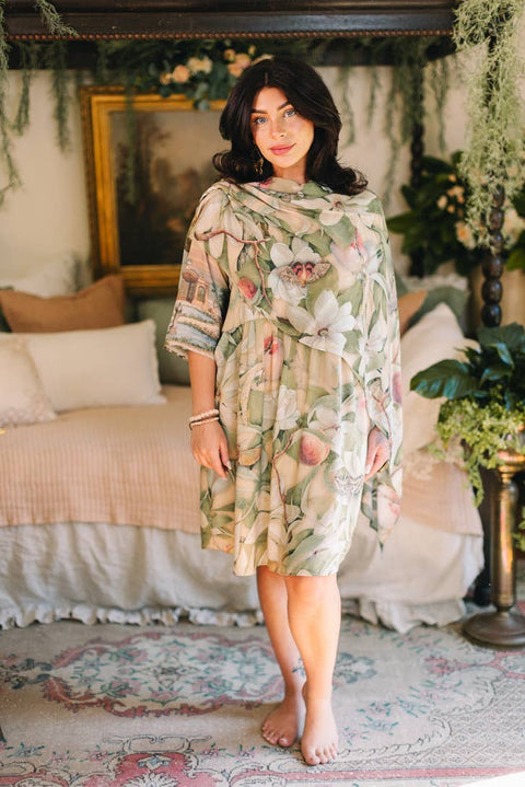 Artist Dress Tunic with Pockets - Fleur De Soleil