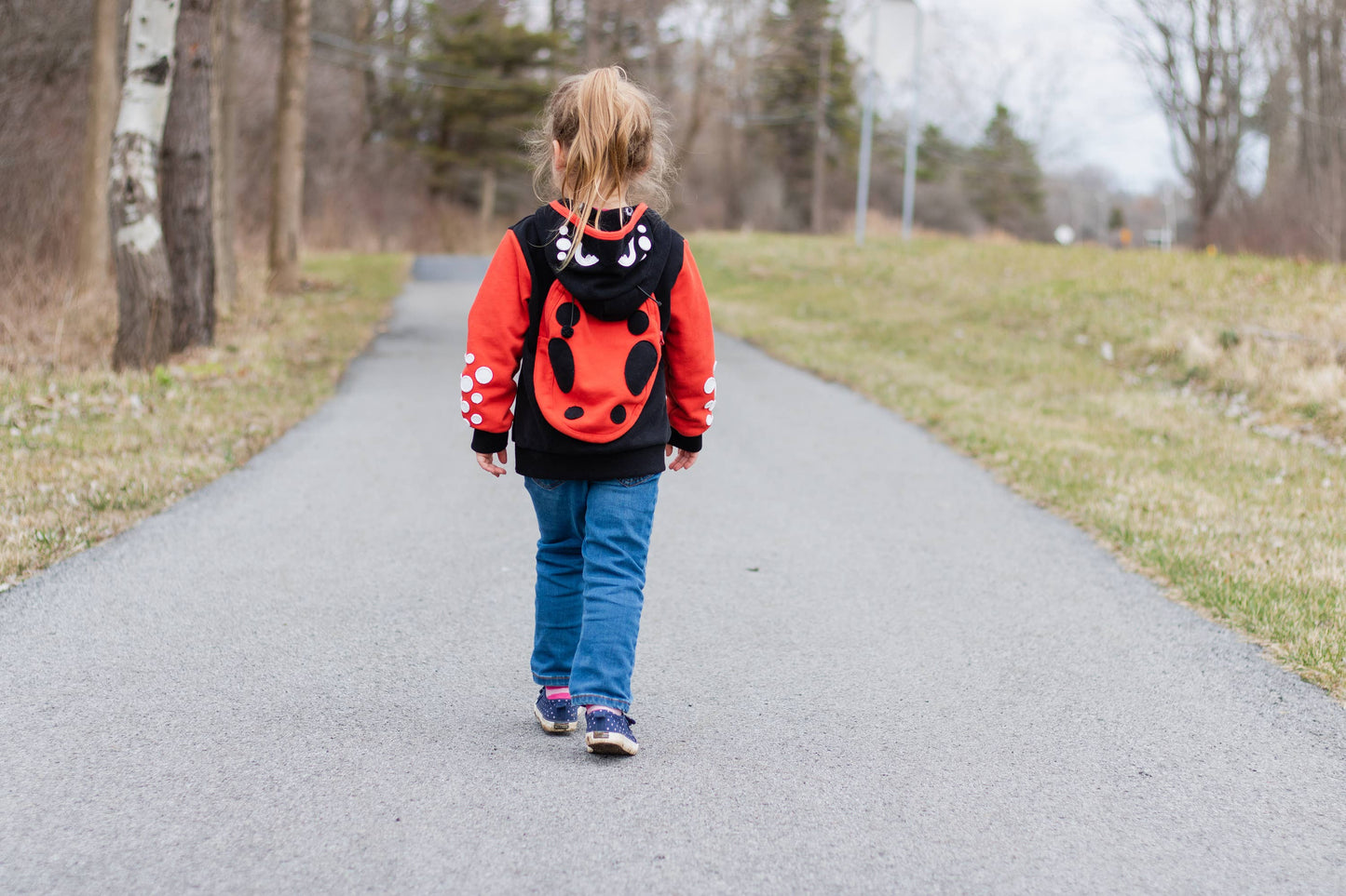 Backpack Hoodie - Ladybug