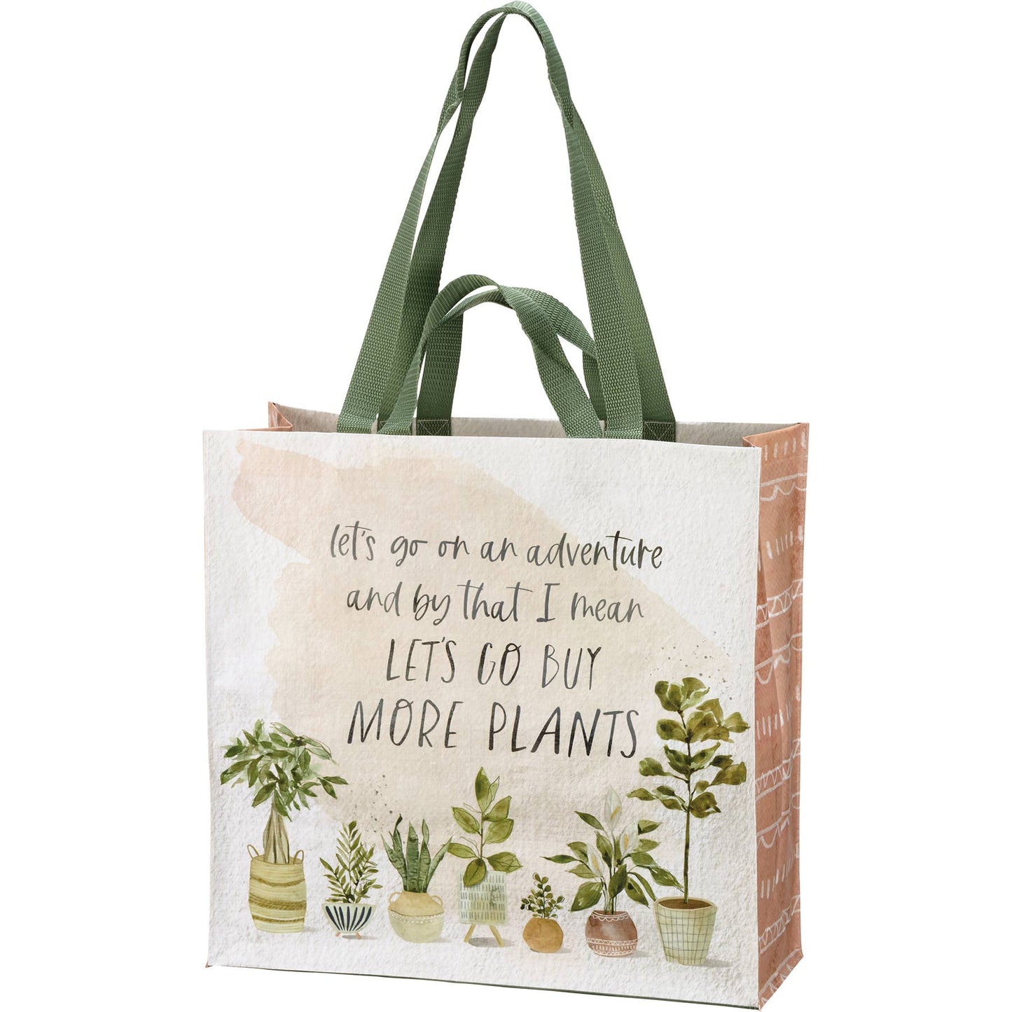 Market Tote - Let's Go Buy More Plants