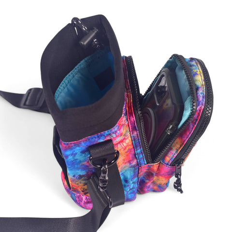 Water Bottle Carrier - Tie-Dye Bloom