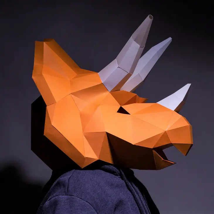 3D Papercraft - Triceratops Mask