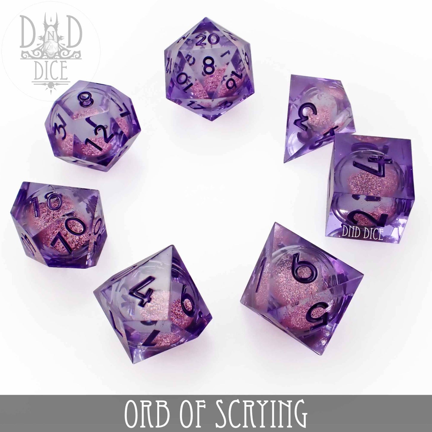 Dice Set - Orb of Scrying Liquid Core