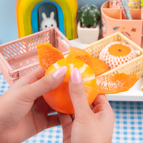 Squishy - Tangerine Cutie Peeling Sensory Toy
