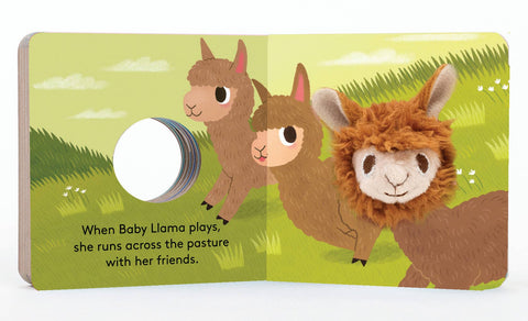 Board Book - Baby Llama Finger Puppet