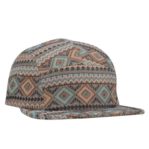 Hat (5 Panel) - Multicolor Jacquard