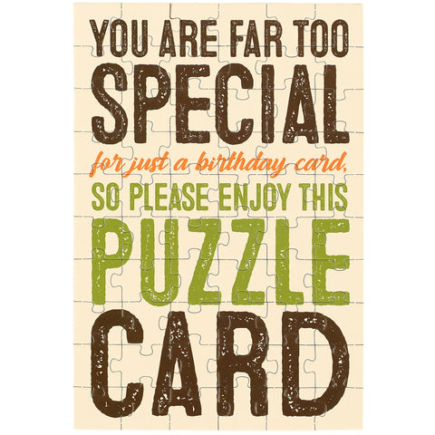 Greeting Card - Far Too Special Puzzle