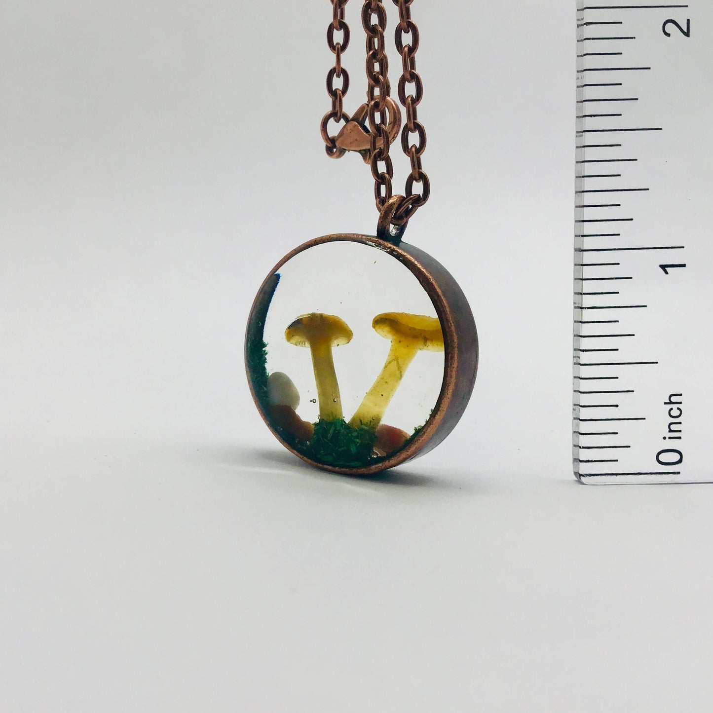 Curiosity Charm Necklace - Real Mushroom Copper # 4097