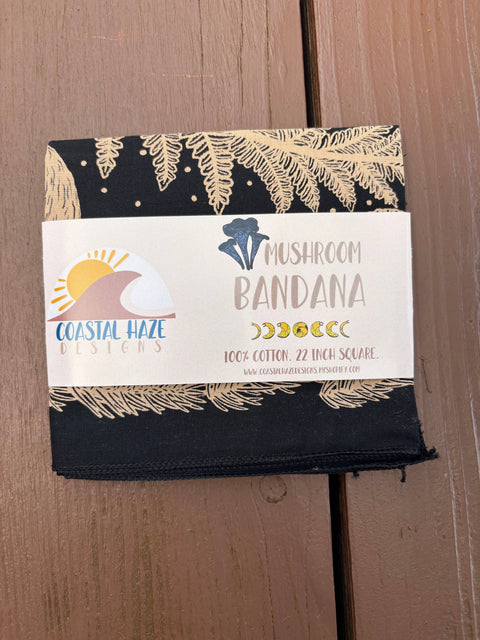 Bandana - Edible Mushroom & Banana Slug Moon Phase