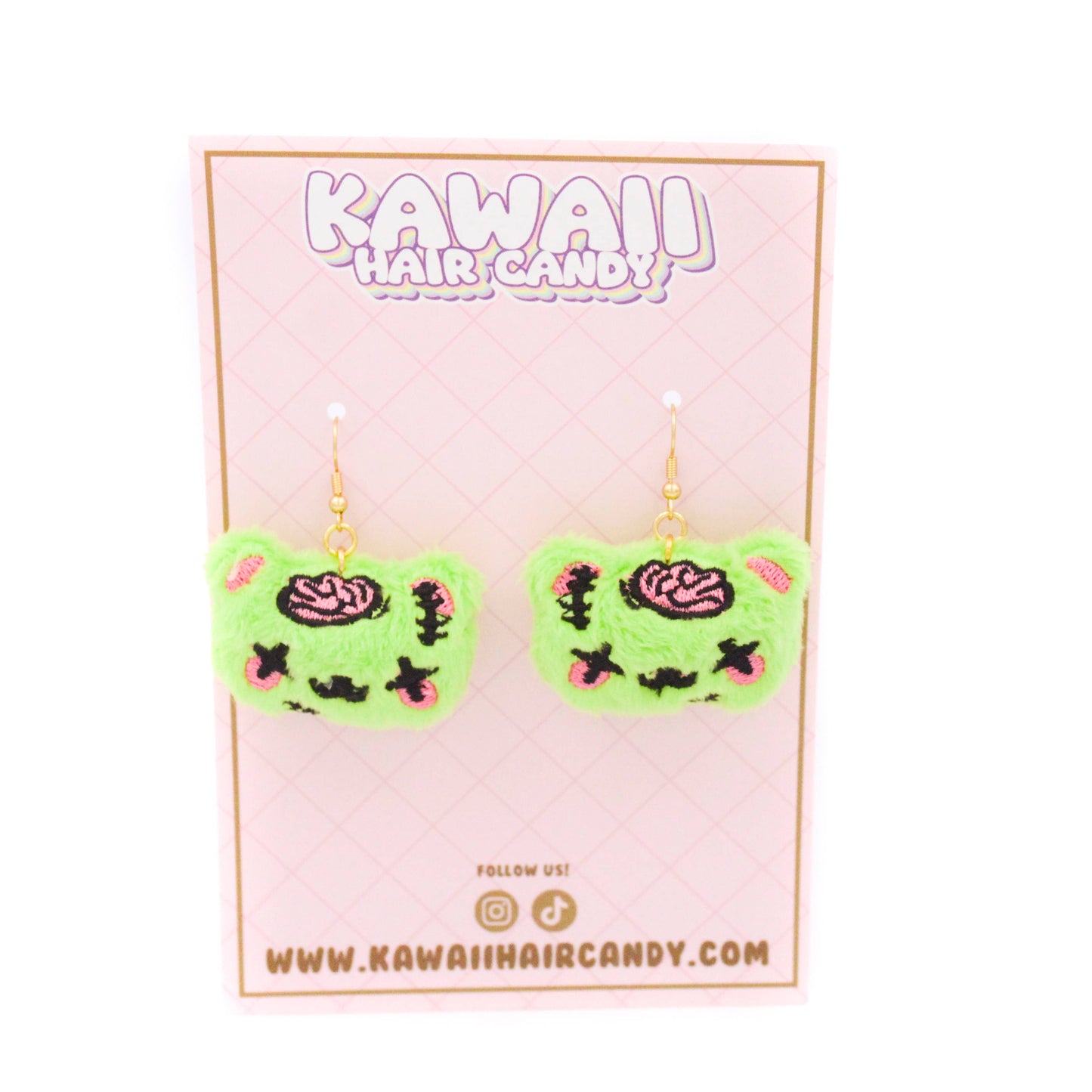 Earrings - Kawaii Zombie Dead Bear