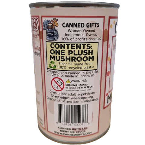 Stuffed Animal - Gilly the Canned Amanita Mushroom