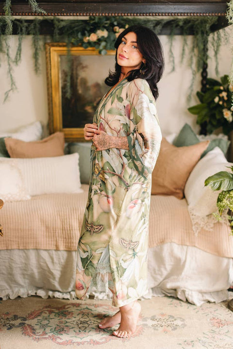 Opera Duster Kimono - Fleur De Soleil w/ Florals