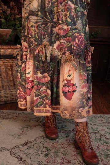 Atelier Skirt - Courage Dear Heart with Floral Print
