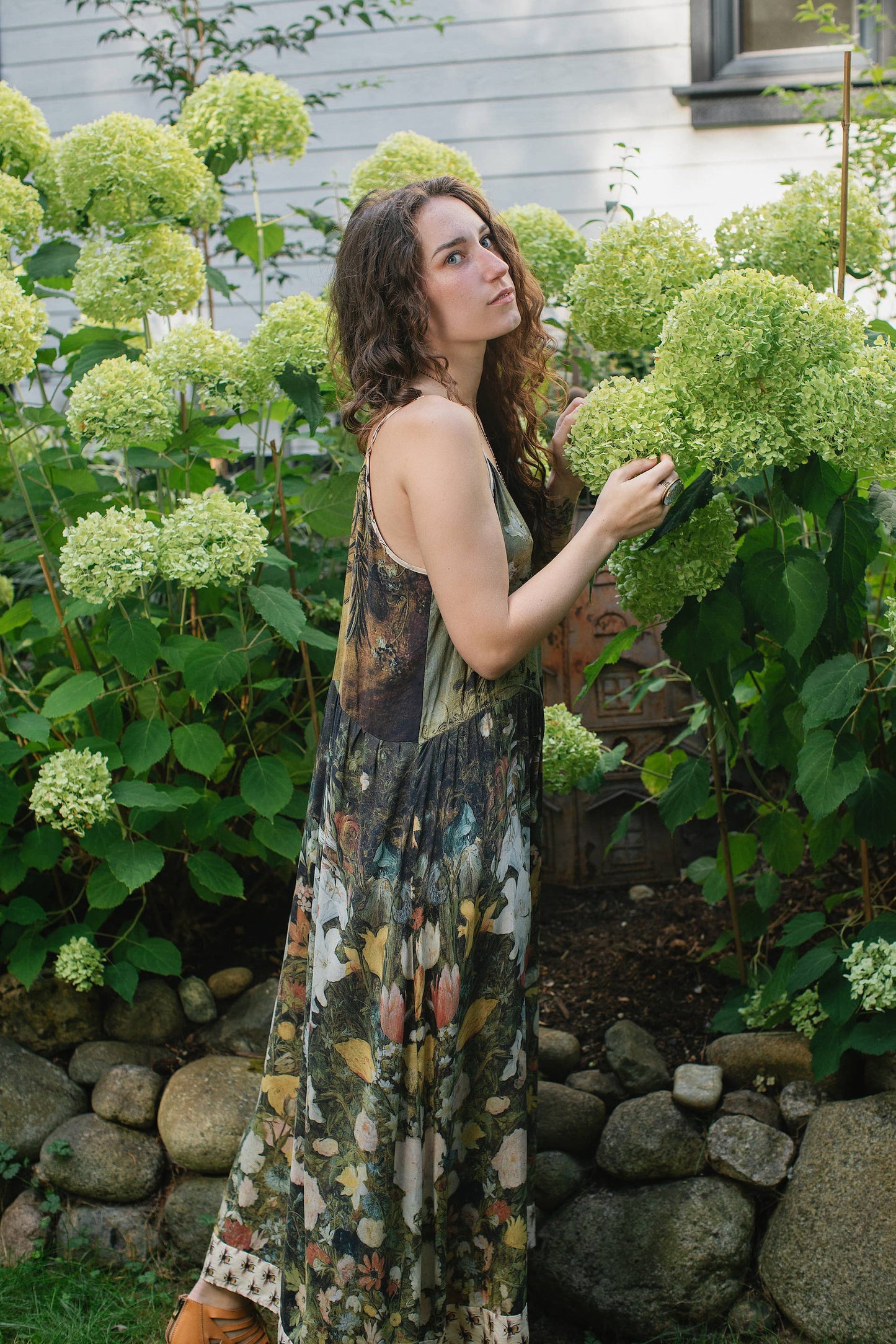 Bohéme Slip Dress - I Dream in Flowers with Bees