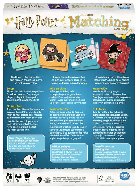 Matching Game - Harry Potter (Trilingual)