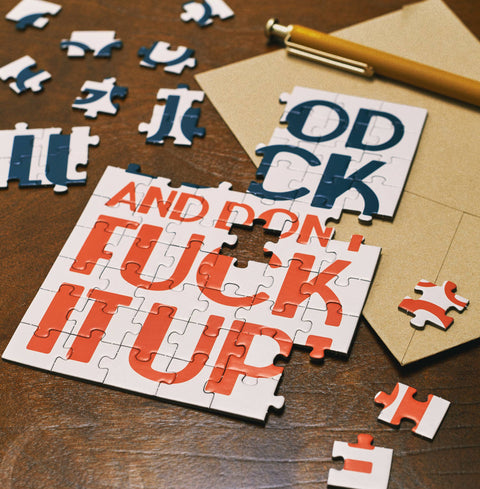 Greeting Card - Good Luck Puzzle