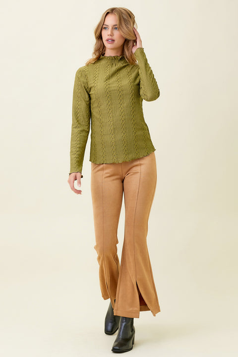 Top - Lettuce Edge Textured Avocado