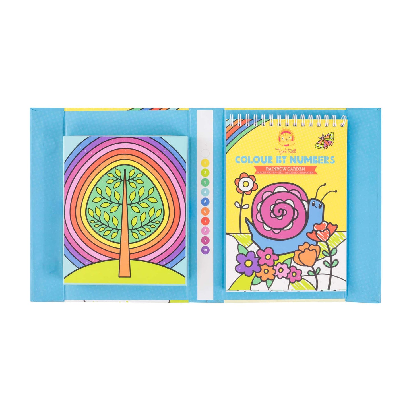 Coloring Set - Color by Number: Rainbow Garden