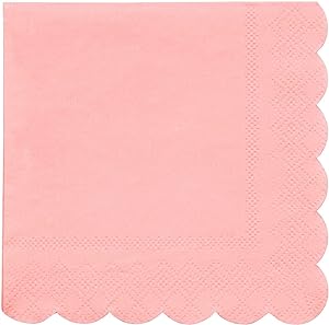 Napkins - Small Neon Coral (20pc)