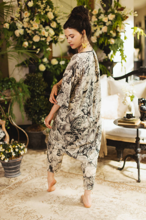 Artist Dress with Pockets - Honey & The Moon Florals & Bees