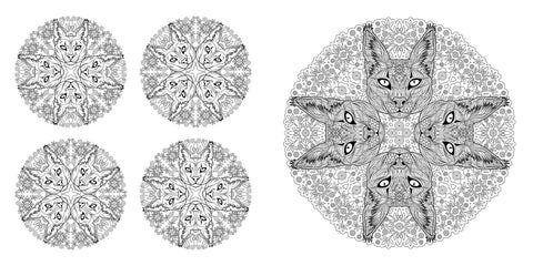 Coloring Book (Paperbacka) - Animal Mandalas