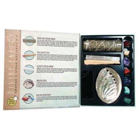 Smudge & Stone Wellness Kit - Divine Energy