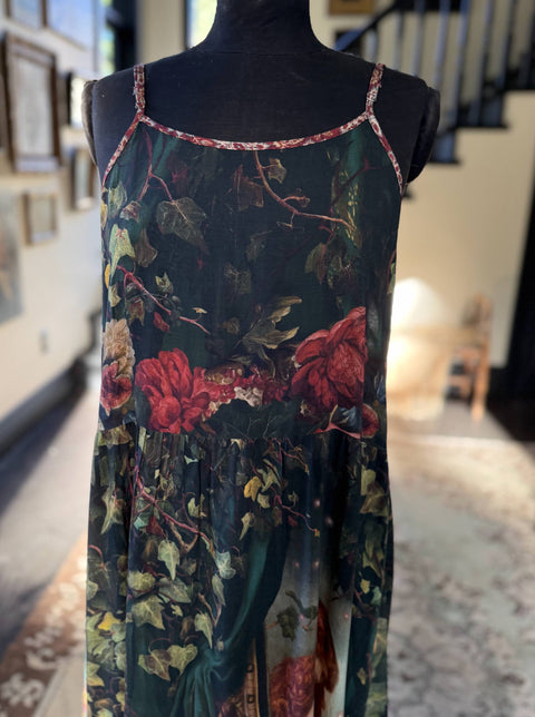 Bohéme Long Maxi Slip Dress - Solstice with Persephone and Moon