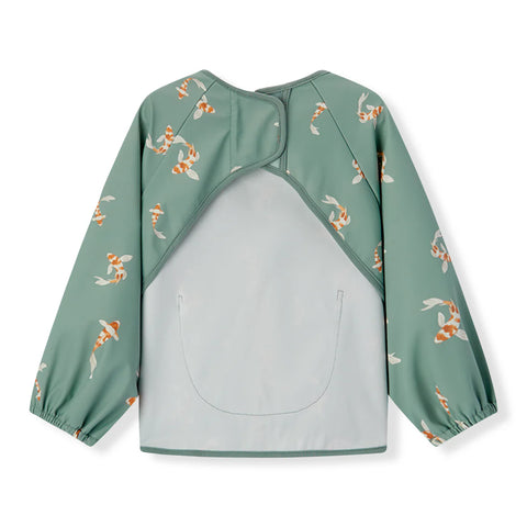 Pocket Bib (Long Sleeve) - Swimming Koi