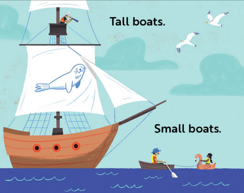 Board Book - Go, Boats, Go!: A Transportation Board Book for Toddlers