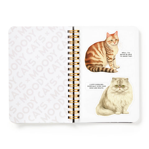 Sticker Book - Brass Monkey Moody Cats
