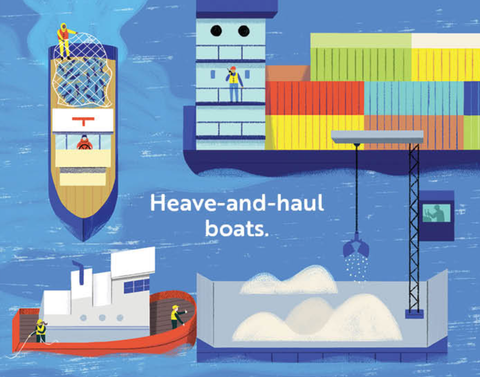 Board Book - Go, Boats, Go!: A Transportation Board Book for Toddlers