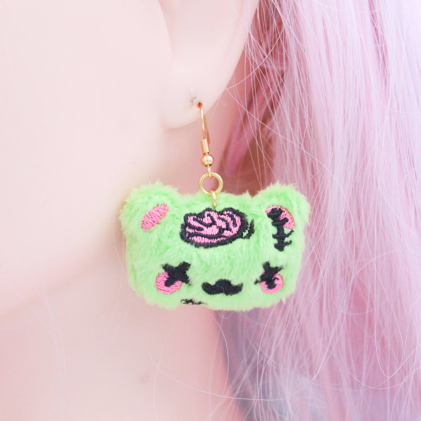 Earrings - Kawaii Zombie Dead Bear