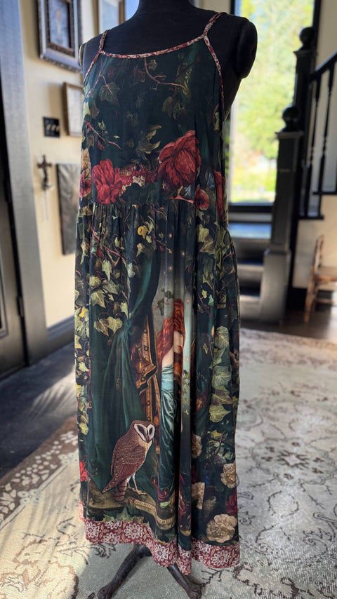 Bohéme Long Maxi Slip Dress - Solstice with Persephone and Moon