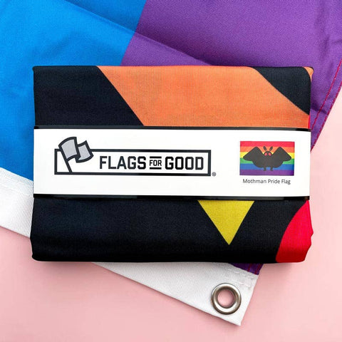 Flag - Mothman Pride: Trans Mothman (3ft x 5ft)