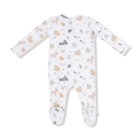 Footie (2 Way Zipper) - Woodland Babies