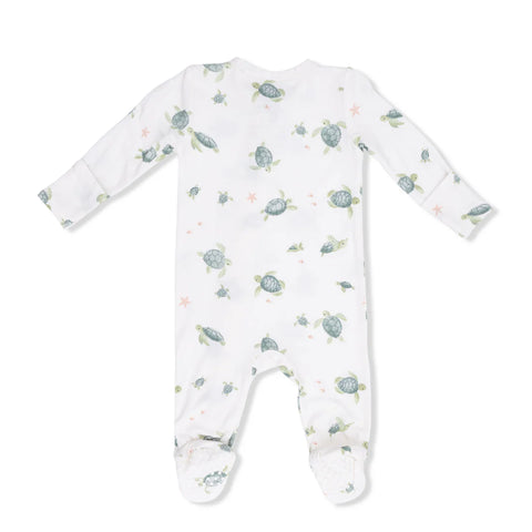 Footie (2 Way Zipper) - Sea Turtles