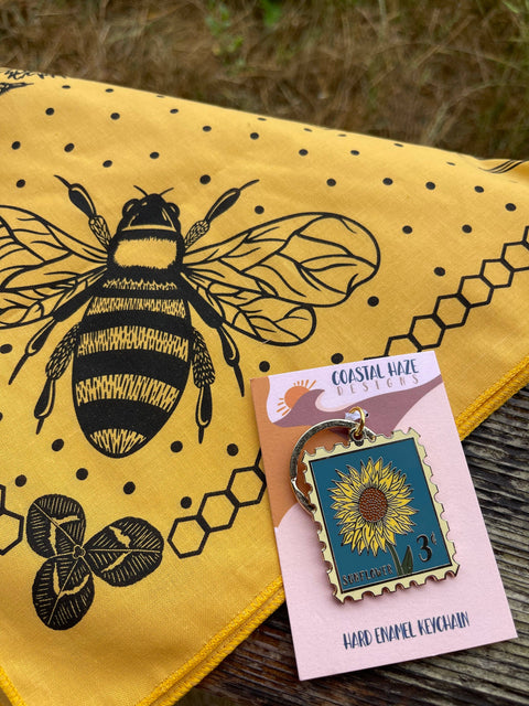 Bandana - Honeybee & Sunflower