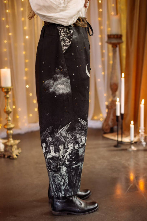 Artist Pant - The Guardians with Celestial Print & Angels