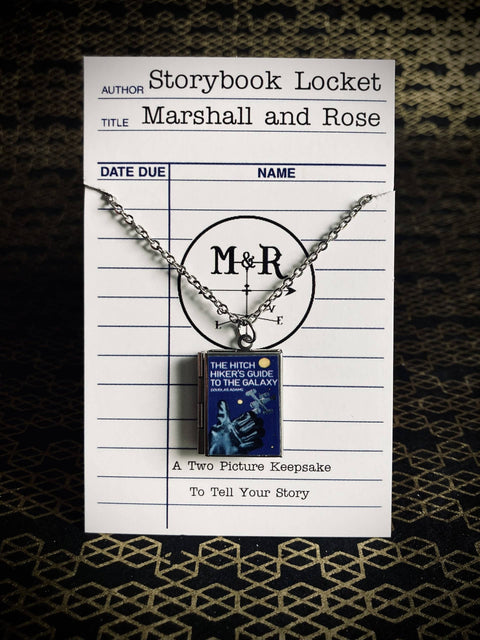 Necklace - Book Locket: The Hitchhiker's Guide 1st Ed. Stainless Steel