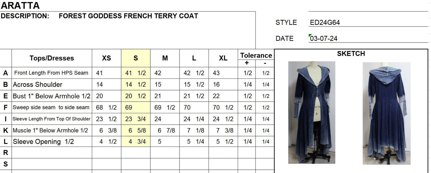 Jacket - Forest Goddess French Terry