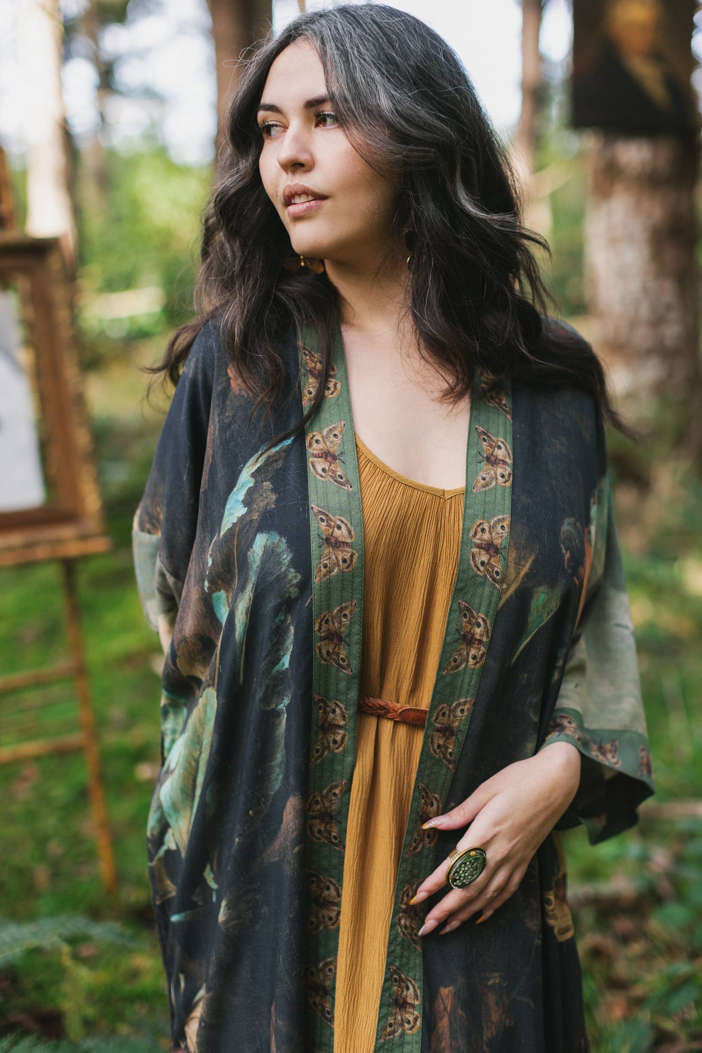 Opera Artisan Bamboo Duster Kimono Robe - Heartwork