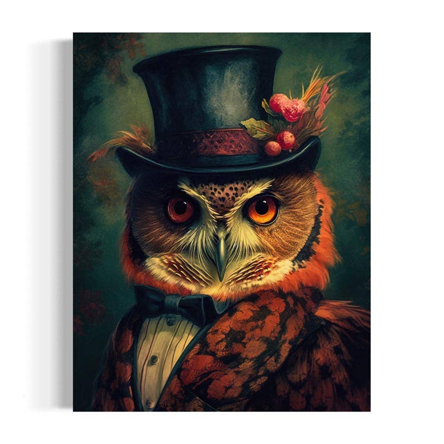 Art Print - Gentleman Red Owl