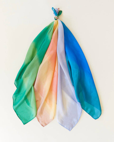 Mini Earth Playsilks - Ocean (100% Natural Silk)