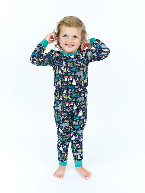 2 Piece Pajamas (Long Sleeve) - Night Forest