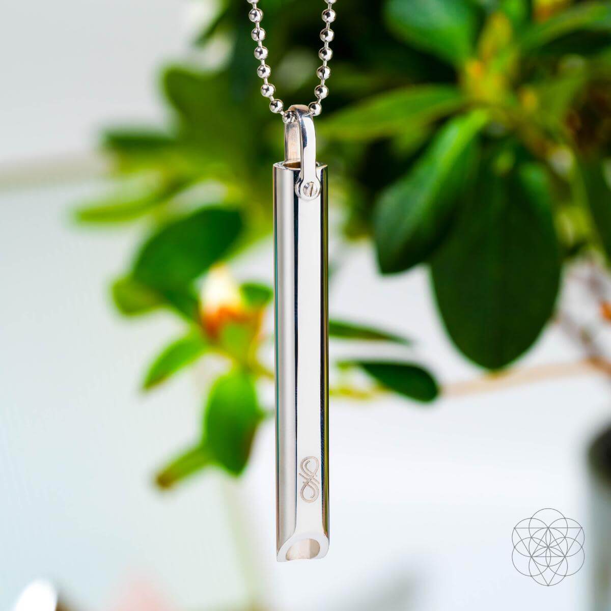 Mindfulness Breathing Necklace - Silver Cycle Breaker