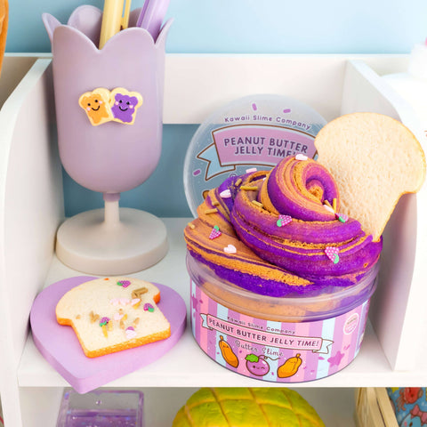 Slime - Peanut Butter Jelly Time Grape 2 Slimes In 1
