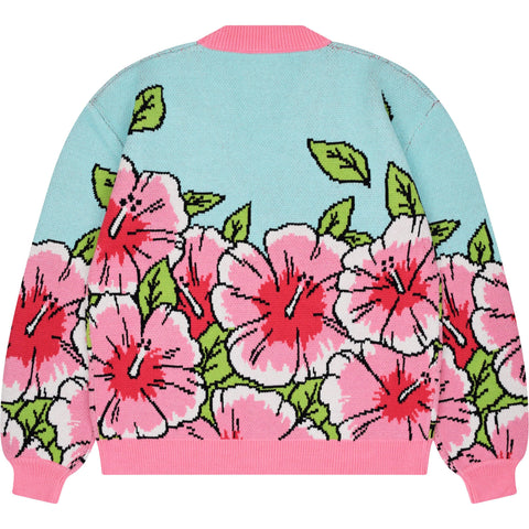 Cardigan - Pink Hibiscus