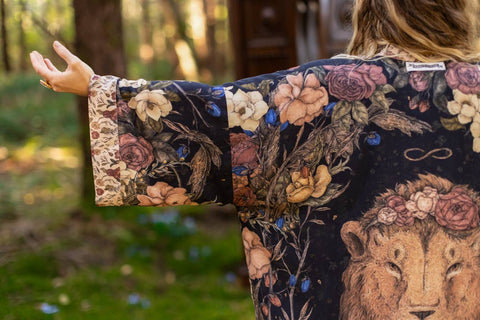 Lionheart Opera Duster - Narnia Inspired Print & Botanicals