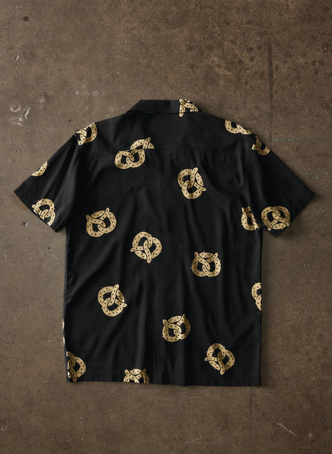Casual Button Down Shirt (Unisex) - Don't Get It Twisted Pretzel