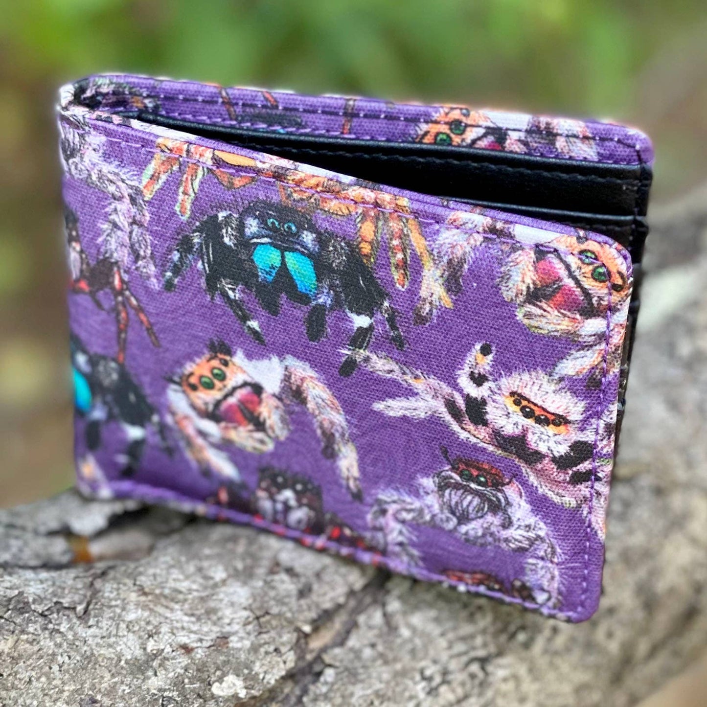 Bifold Wallet - Jumping Spiders